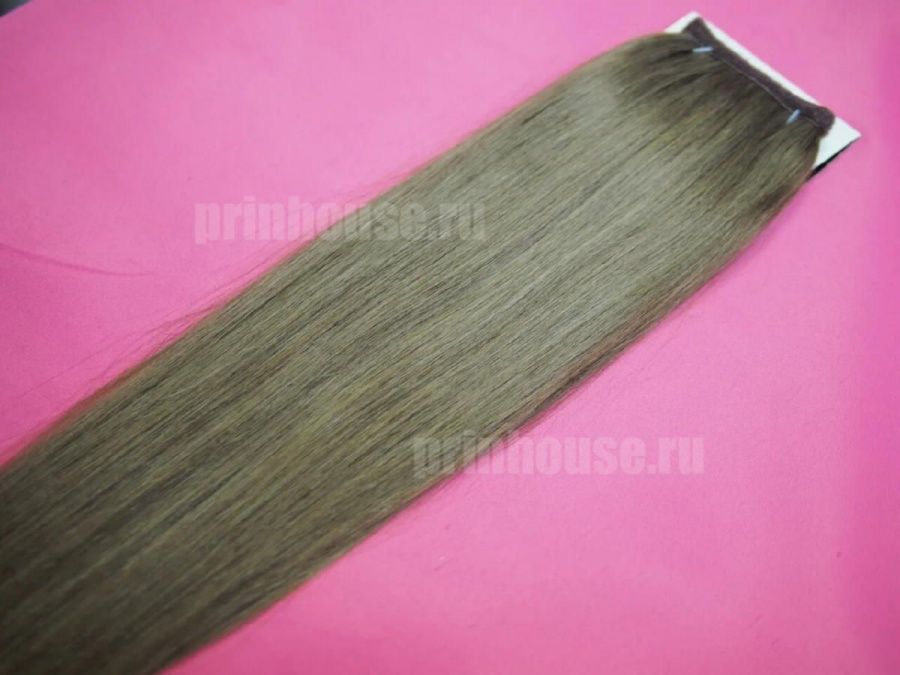 Фото Накладной хвост из натуральных волос на ленте 55cм цвет №2 - магазин  "Домик Принцессы"