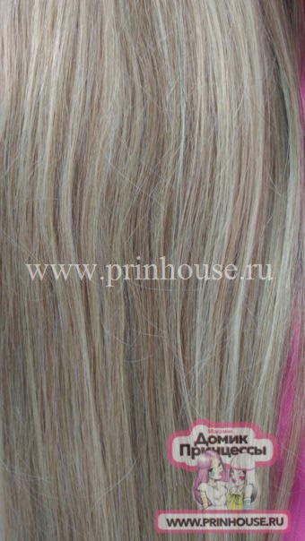 Фото Волосы на заколках 55 см 8 лент прямые цвет №h16/613 - магазин  "Домик Принцессы"