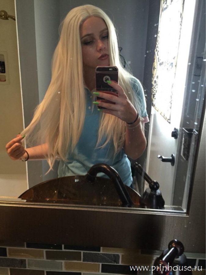 Фото Парик искусственный супер длинный 60см яркий блонд - магазин  "Домик Принцессы"