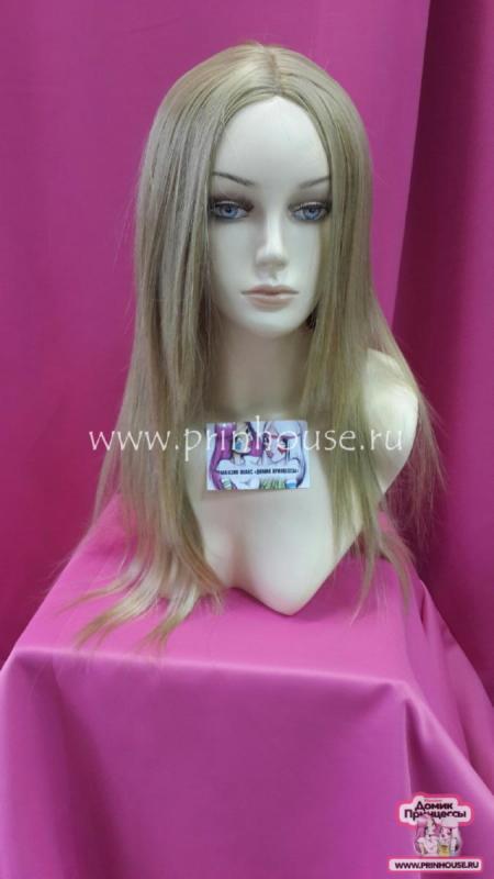 Фото Парик термо с прямым пробором и стильной филировкой Цвет 24B блонд - магазин  "Домик Принцессы"