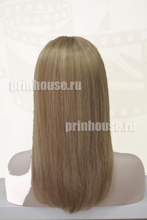 Фото Натуральный парик из славянских волос cредней длины цвет мелированный блонд - магазин  "Домик Принцессы"