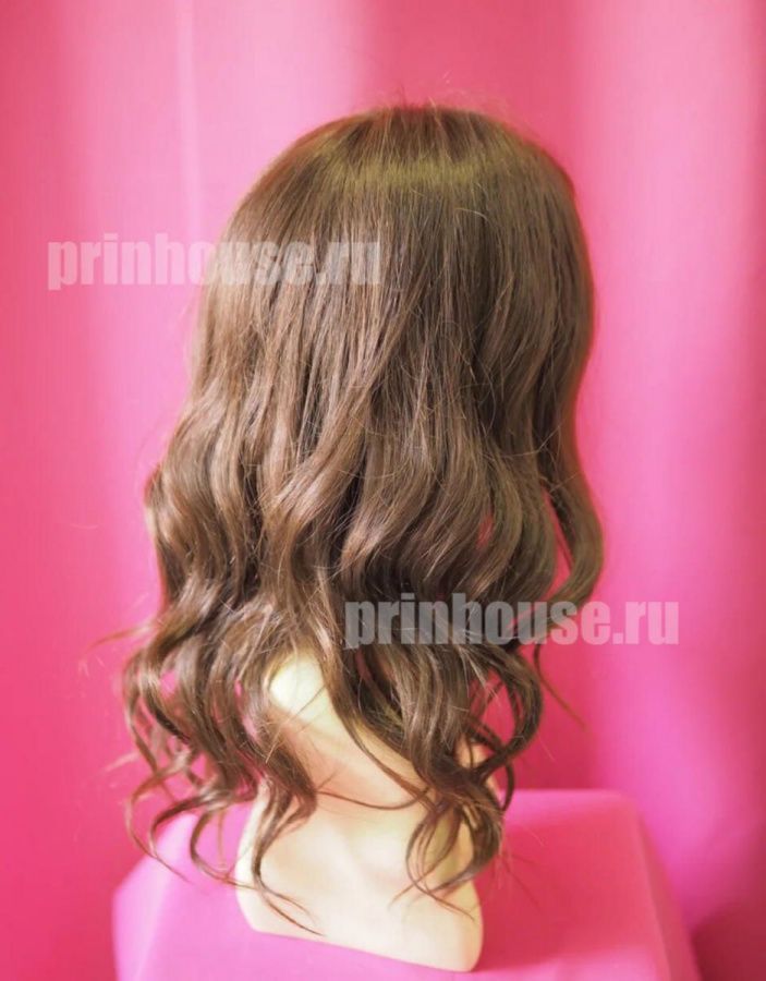 Фото Натуральный парик из славянских волос локоны цвет шоколад - магазин  "Домик Принцессы"