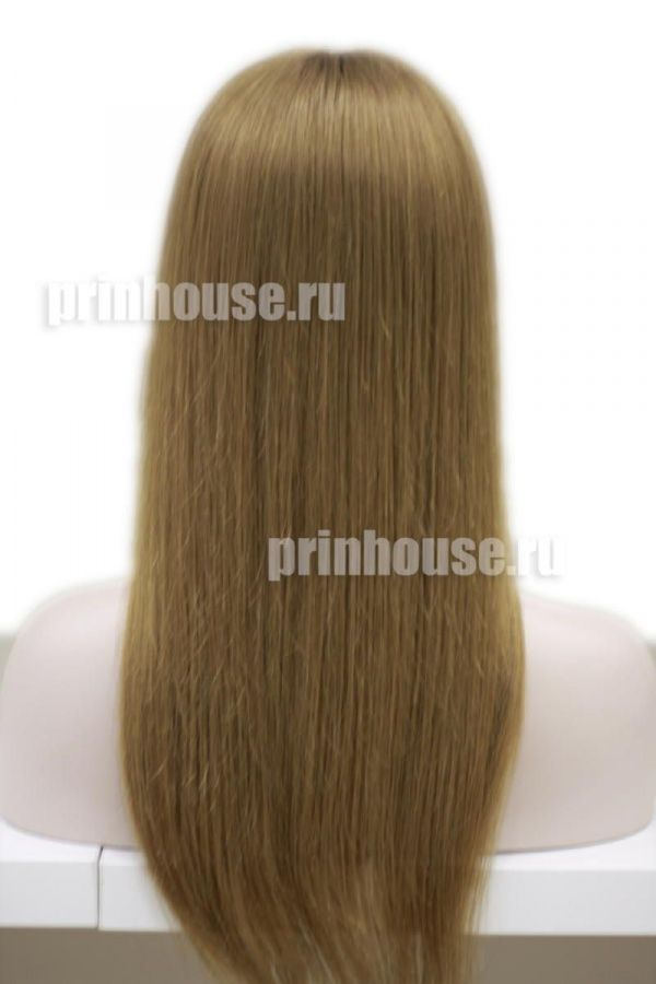 Фото Натуральный парик из славянских волос длинный цвет медный - магазин  "Домик Принцессы"